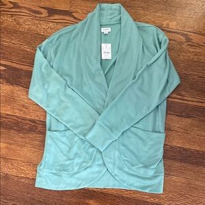 J.Crew Green Open Cardigan